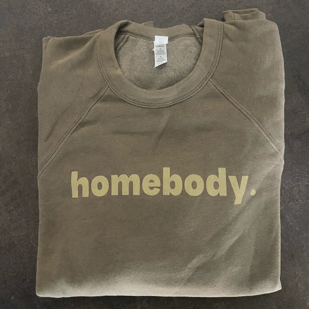 Bella Canvas Olive Green Crew Neck Sweater